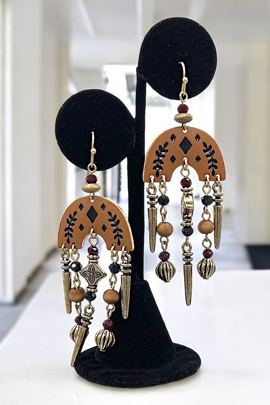 DANGLING ORNATE BOHO CHIC EARRING