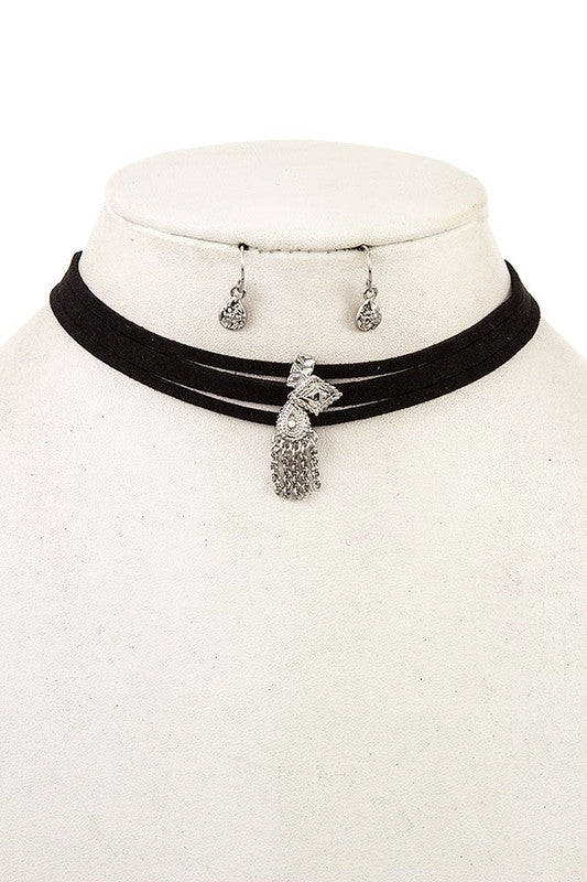 MULTI ROW CHOKER NECKLACE SET