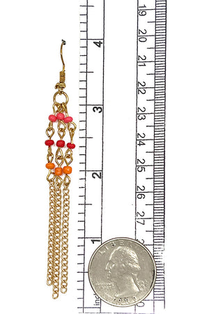 Fringe Bead Chain Necklace Set
