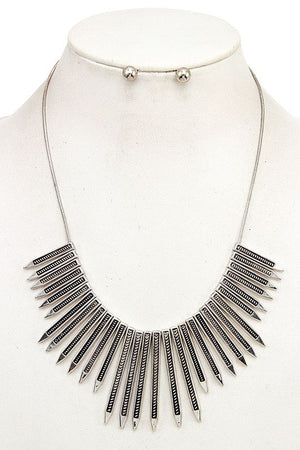 FRINGE BIB NECKLACE SET