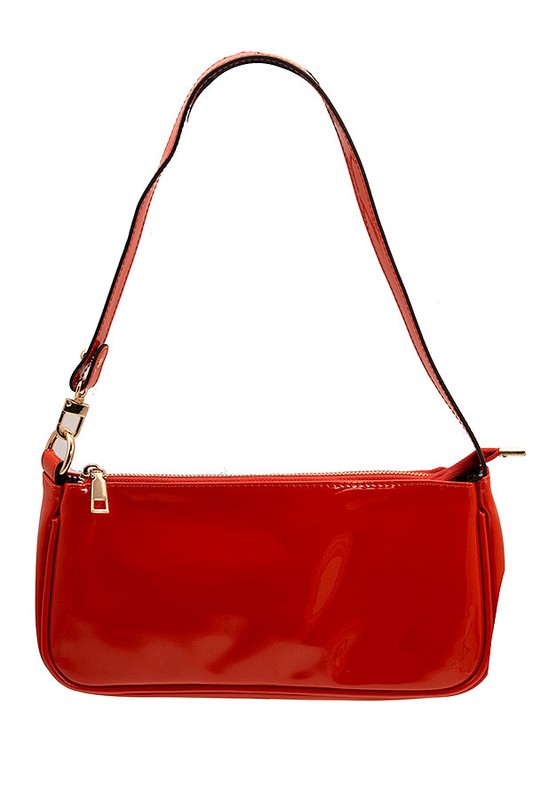 PATENT FASHION SHOULDER BAG