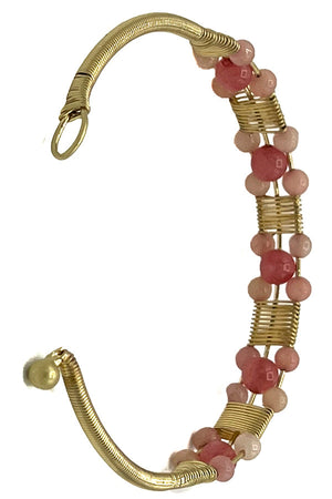 Wired Bead Bangle Bracelet
