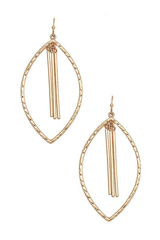 MARQUISE BAR LINK DROP EARRING