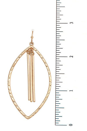 MARQUISE BAR LINK DROP EARRING