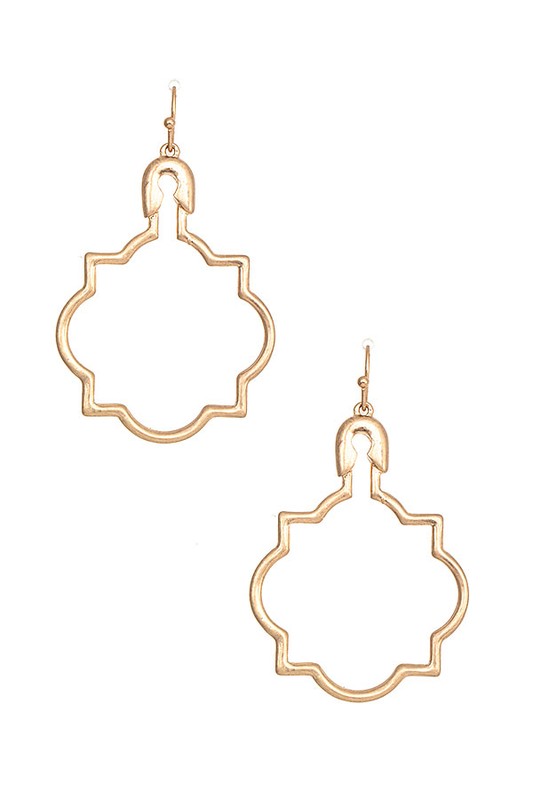 MOROCCAN CUT OUT DANGLE EARRING