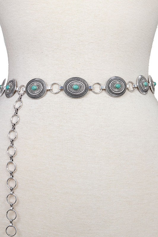 OVAL ETCHED GEM BRACELET