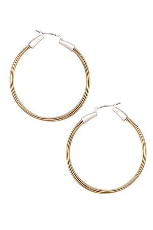 MULTI WIRE TWIST HOOP EARRING