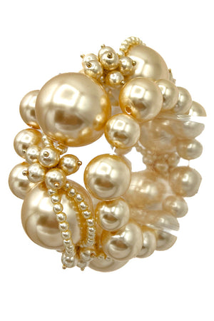 Chunky Pearl Mix Statement Bracelet
