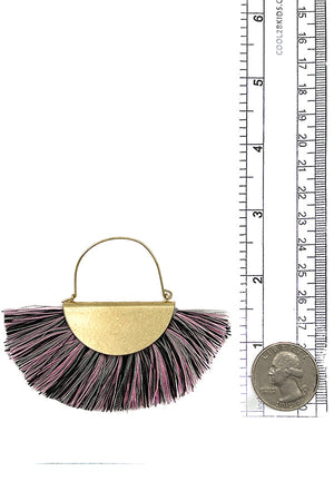 Multi Tone Fringe Drop Earring