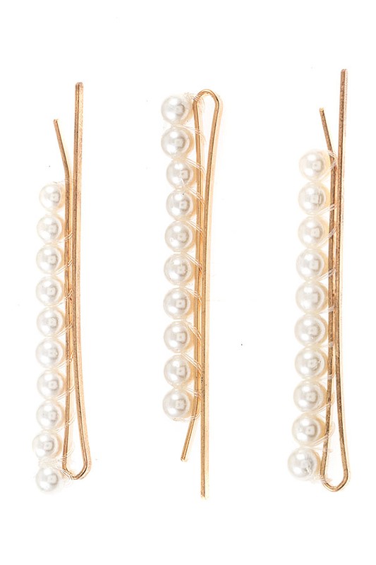 Pearl Accent 3 in 1 Hair Pin Set