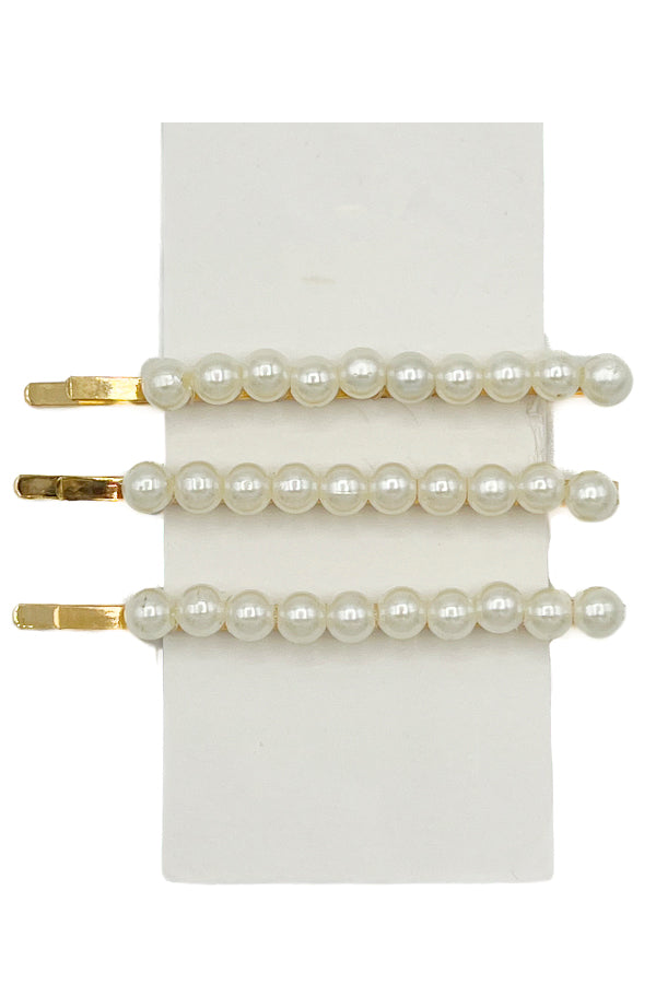Pearl Accent 3 in 1 Hair Pin Set