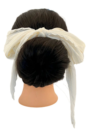 Long Pleated Hair Scrunchie