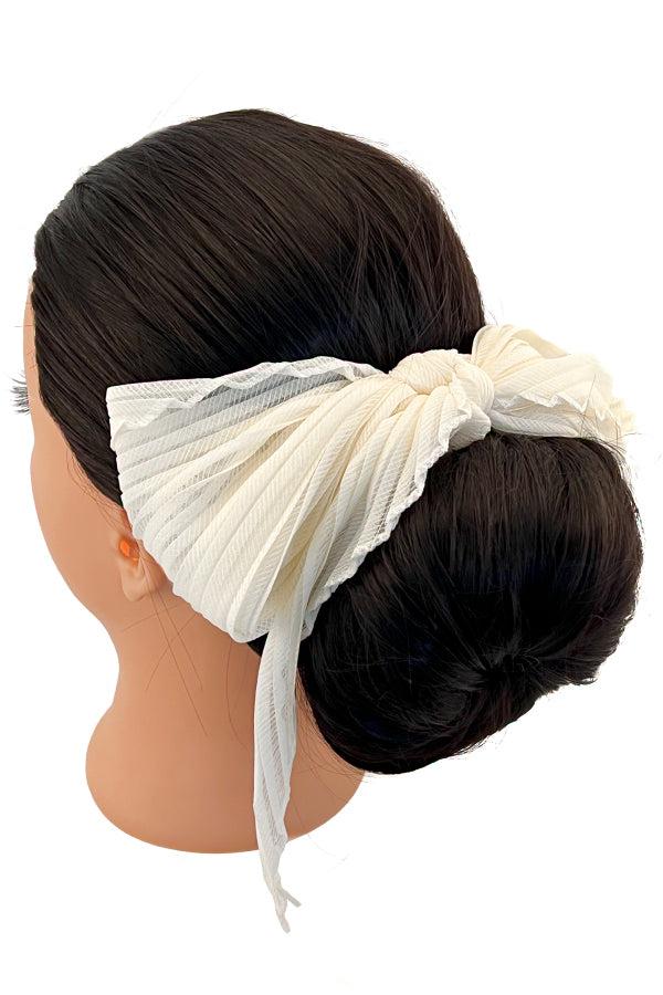 Long Pleated Hair Scrunchie