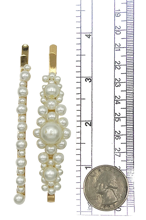 Cluster Pearl Hair Pin Set