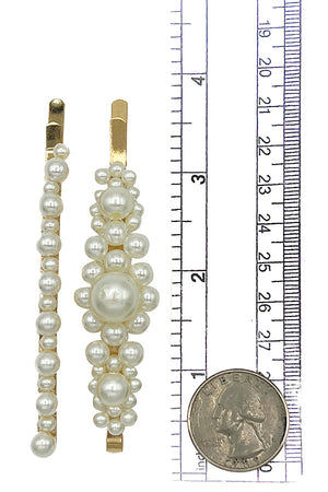 Cluster Pearl Hair Pin Set