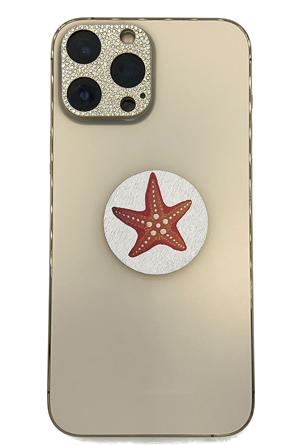 Starfish Print Self Adhesive Charm