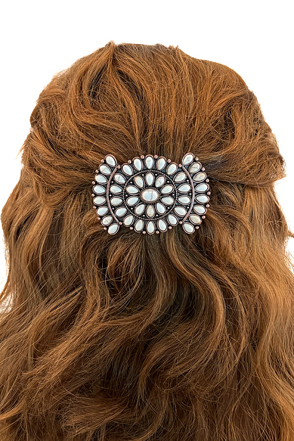 Concho Gemstone Ornate Hair Tie