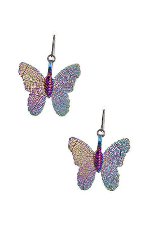Delicate Butterfly Drop Earring