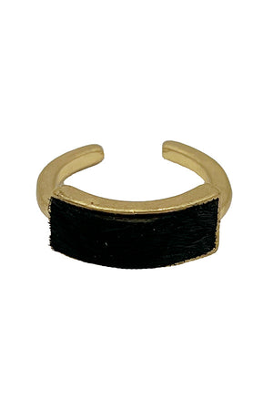 Faux Hair Cuff Ring