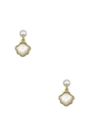 MOP SHELL POST EARRING