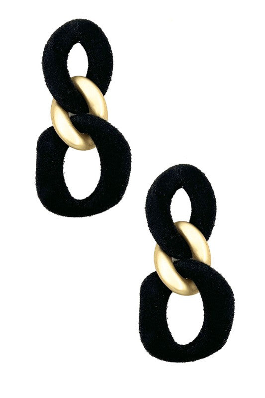 Velvet Chain Link Earring
