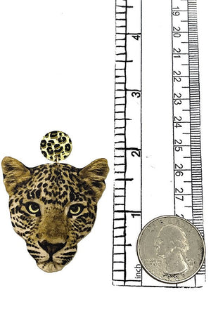 Leopard Drop Earring