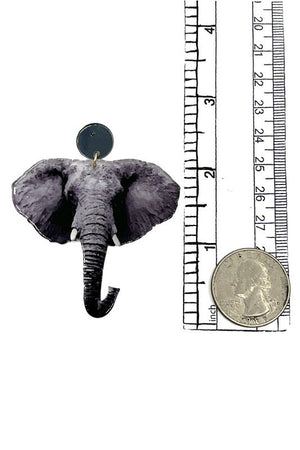 Elephant Drop Earring