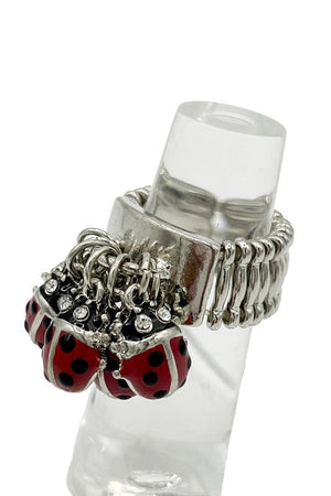 Multi Ladybug Stretch Ring