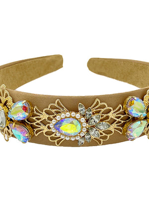 Framed Gem Ornate Accent Headband