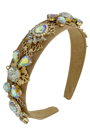 Framed Gem Ornate Accent Headband