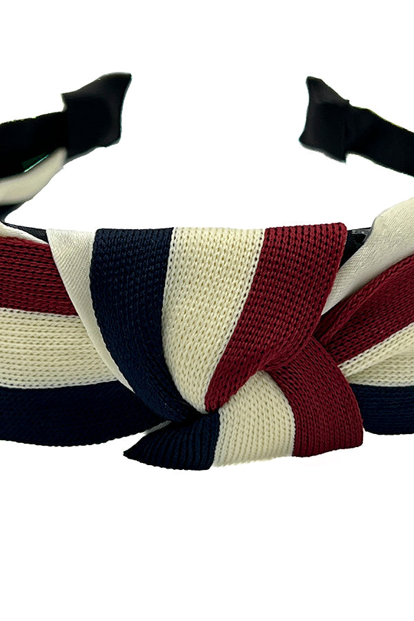 Ribbon Multi Color Knot Accent Headband