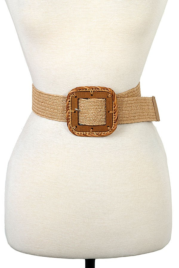 Rounded Square Buckle Belt