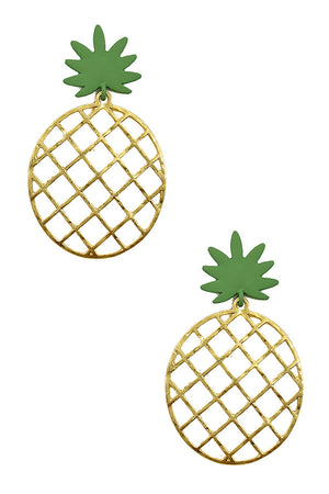 Pineapple Cut out Dangle Earring