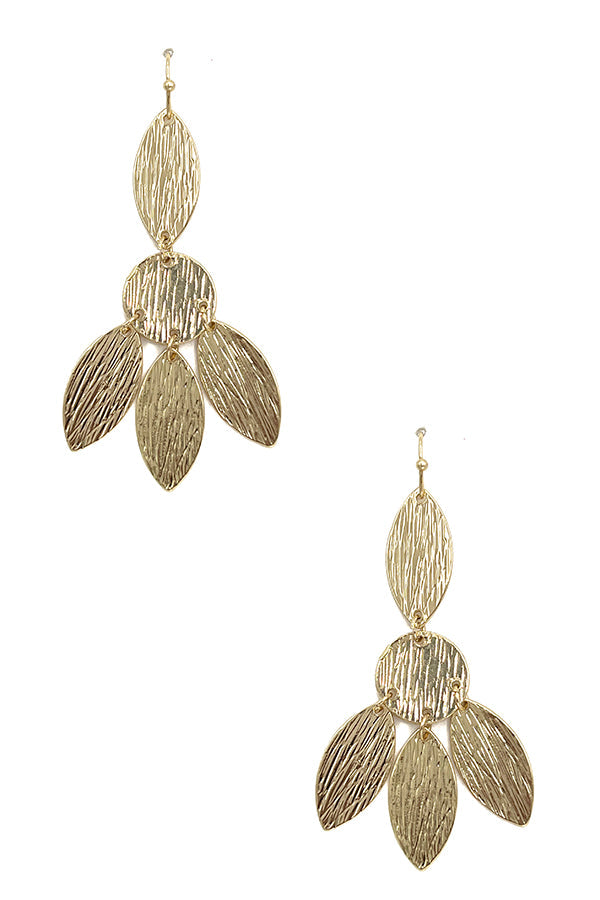 Textured Marquise Earring