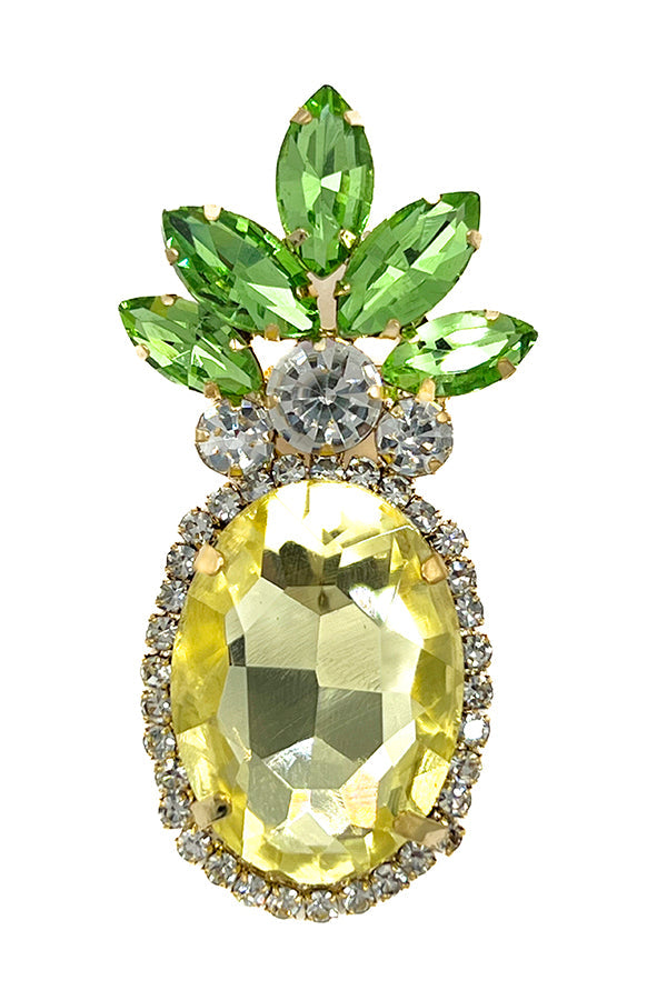 Pineapple Crystal Gem Brooch