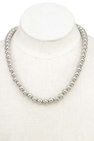 8mm BALL BEAD NECKLACE
