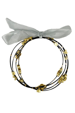 Clover Gem Multi Wire Accent Bracelet