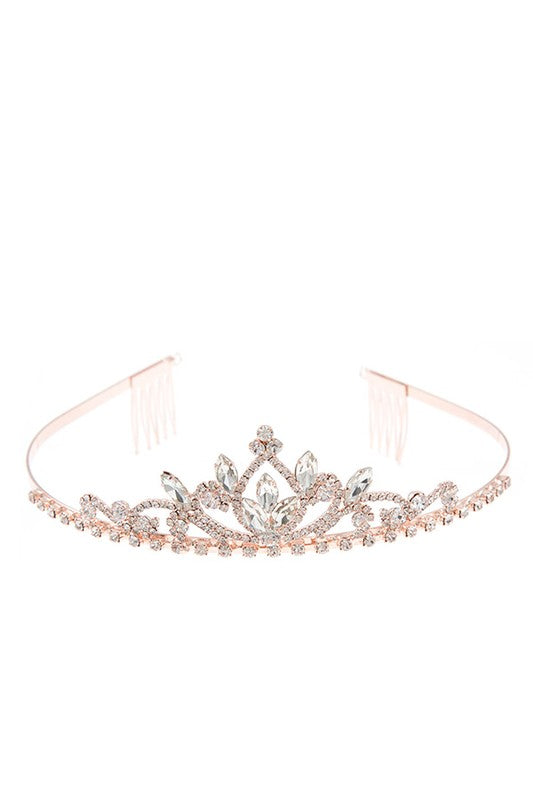 CRYSTAL ORNATE PAVE TIARA