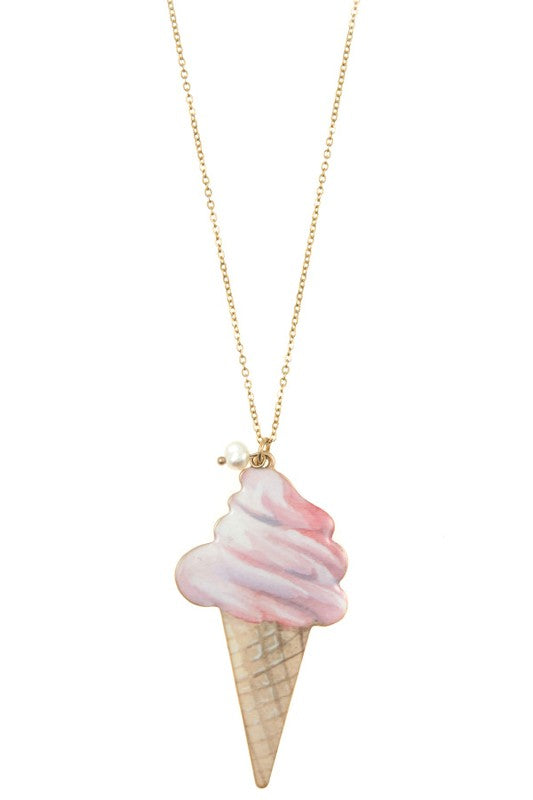 ICE CREAM PENDANT NECKLACE SET