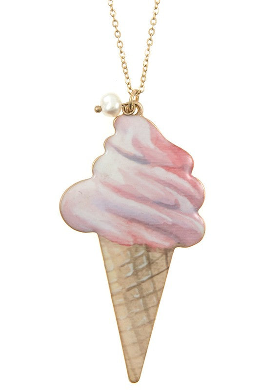 ICE CREAM PENDANT NECKLACE SET