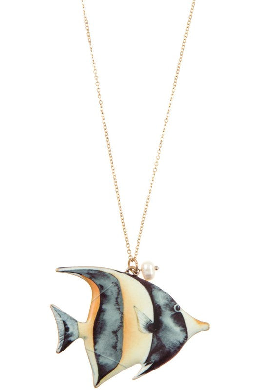 FISH PENDANT NECKLACE SET