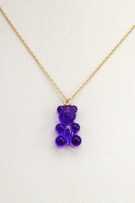 Teddy Bear Pendant Necklace