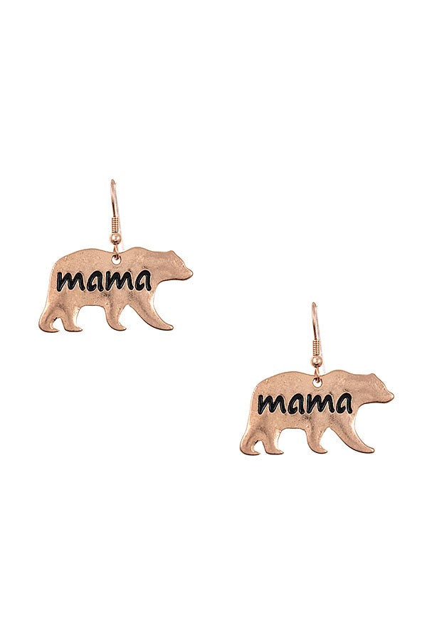 Mama Bear Accent Earring