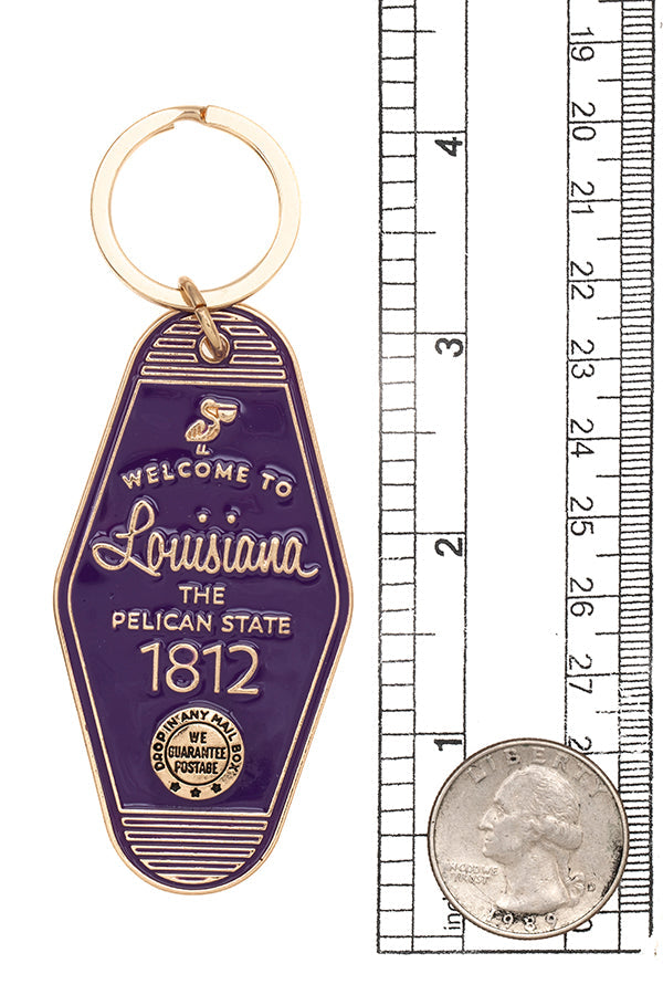 LOUISIANA STATE KEYCHAIN