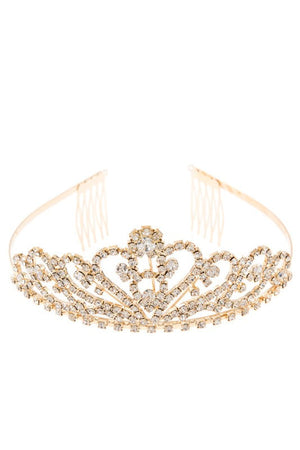 RHINESTONE PAVE ORNATE TIARA