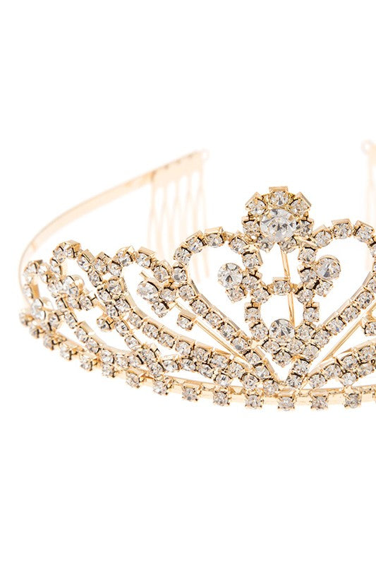 RHINESTONE PAVE ORNATE TIARA