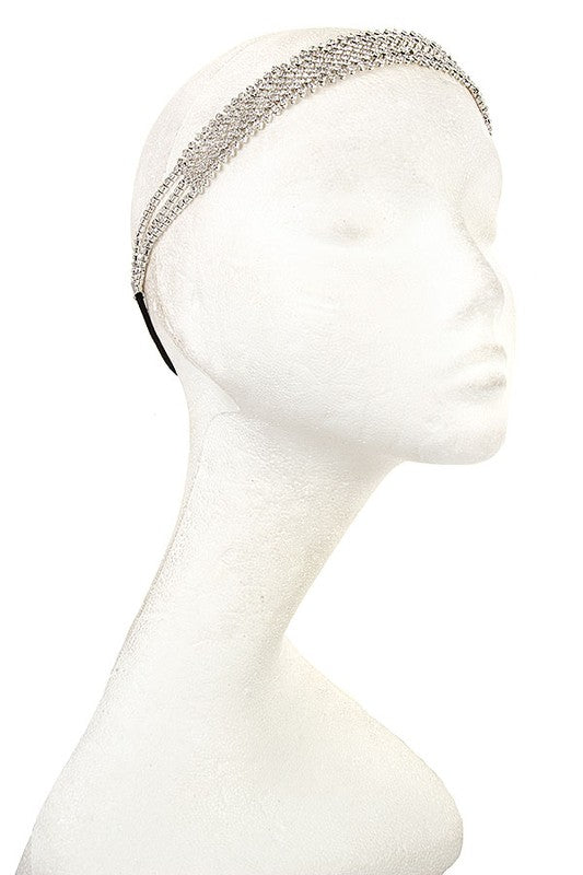 RHINESTONE PAVE WIDE HEAD BAND