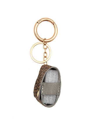 Animal Print Mini Case Keychain