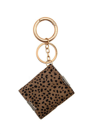 Animal Print Mini Case Keychain