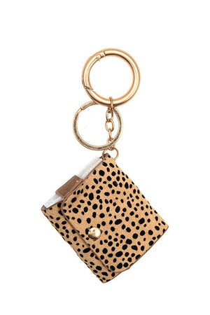 Animal Print Mini Case Keychain